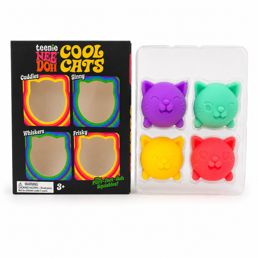 Teenie Nee Doh Cool Cats (4-Pack)